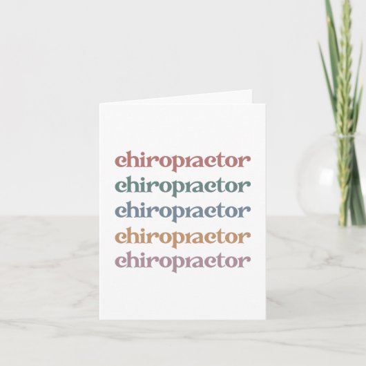 Chiropractor Retro Chiropractic Chiro Squad Gifts Kaart (Voorkant)