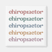 Chiropractor Retro Chiropractic Chiro Squad Gifts Magneet (Voorkant)