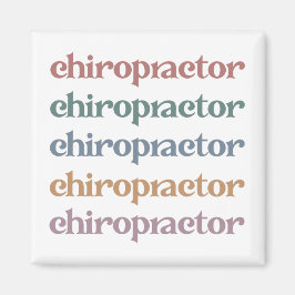 Chiropractor Retro Chiropractic Chiro Squad Gifts Magneet