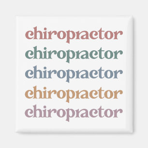 Chiropractor Retro Chiropractic Chiro Squad Gifts Magneet