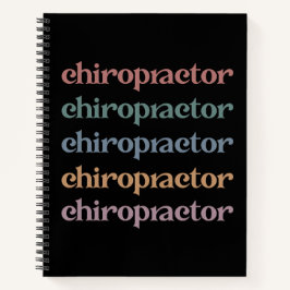 Chiropractor Retro Chiropractic Chiro Squad Gifts Notitieboek