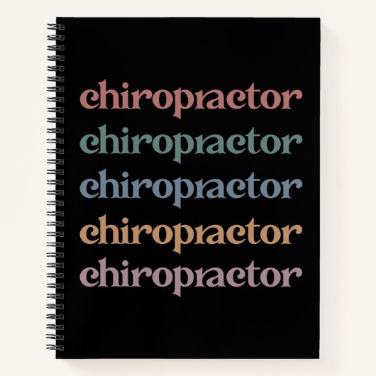 Chiropractor Retro Chiropractic Chiro Squad Gifts Notitieboek (Voorkant)