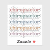 Chiropractor Retro Chiropractic Chiro Squad Gifts Sticker (Vel)