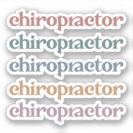 Chiropractor Retro Chiropractic Chiro Squad Gifts Sticker