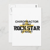 Chiropractor Rock Star by Night Briefkaart (Voorkant / Achterkant)