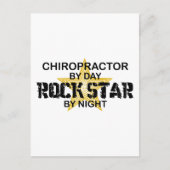 Chiropractor Rock Star by Night Briefkaart (Voorkant)