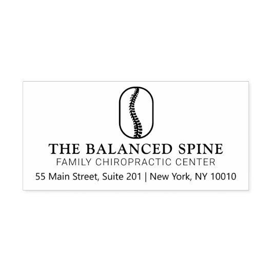 Chiropractor Rubber Stamp Rubberstempel (Afrduk)