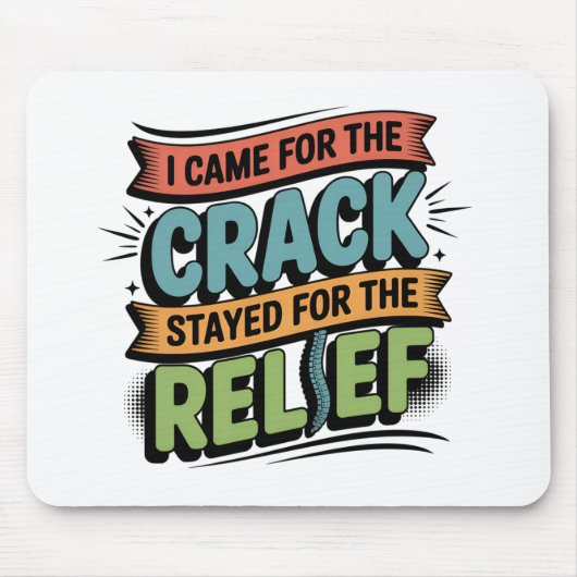 Chiropractor Ruggensteun Grappig Cadeau Muismat (Voorkant)