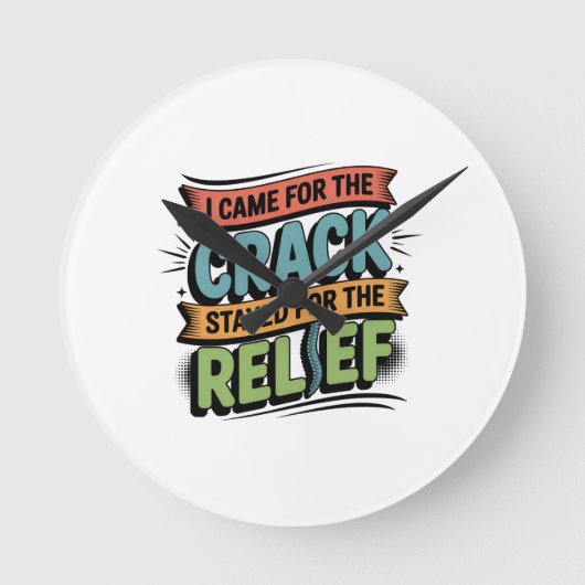 Chiropractor Ruggensteun Grappig Cadeau Ronde Klok (Voorkant)