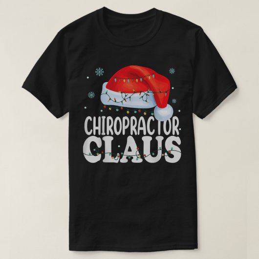 Chiropractor Santa Claus met Kerstmis Funny Matchi T-shirt (Design voorkant)