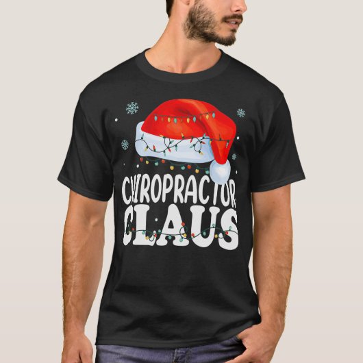 Chiropractor Santa Claus met Kerstmis Funny Matchi T-shirt (Voorkant)