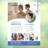 Chiropractor Services Aangepaste vensterklemming Raamsticker (Vel 3)