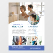 Chiropractor Services Aangepaste vensterklemming Raamsticker (Vel)
