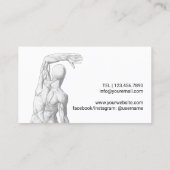 Chiropractor Spine Adjust Therapist Visitekaartje (Achterkant)