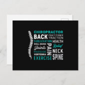 Chiropractor Spine Chiro Medicine Chiropractic Briefkaart (Voorkant / Achterkant)