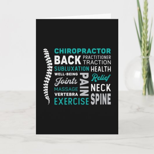 Chiropractor Spine Chiro Medicine Chiropractic Kaart (Voorkant)