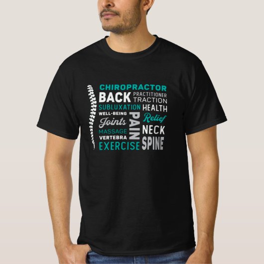 Chiropractor Spine Chiro Medicine Chiropractic T-shirt (Voorkant)