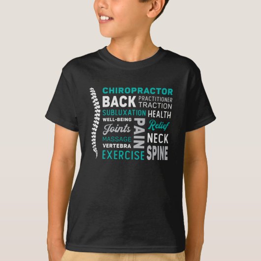 Chiropractor Spine Chiro Medicine Chiropractic T-shirt (Voorkant)