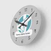 Chiropractor Spine Graphic Kantoor Wandklok (Hoek)