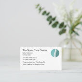 Chiropractor Spine Graphics Thema Visitekaartje (Staand voorkant)