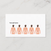 Chiropractor Spine Graphics Thema Visitekaartje (Achterkant)