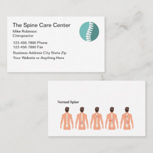 Chiropractor Spine Graphics Thema Visitekaartje