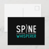Chiropractor Spine Whisperer Chiro Chiropractic Briefkaart (Voorkant / Achterkant)