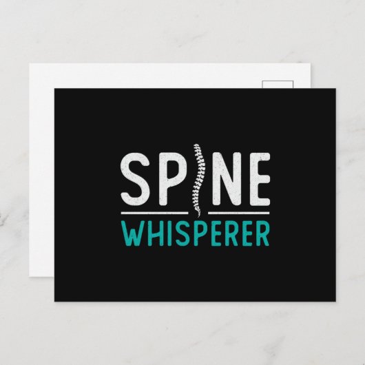 Chiropractor Spine Whisperer Chiro Chiropractic Briefkaart (Voorkant / Achterkant)