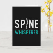 Chiropractor Spine Whisperer Chiro Chiropractic Kaart (Gele Bloem)