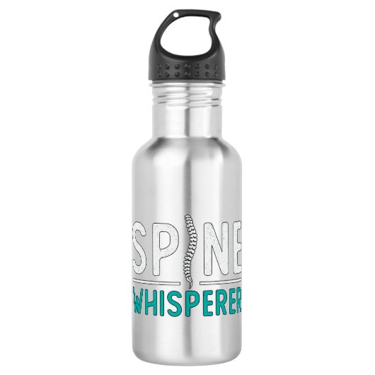 Chiropractor Spine Whisperer Chiro Chiropractic Waterfles (Voorkant)