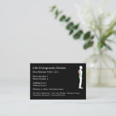 Chiropractor Square Spine Graphic Design Visitekaartje (Staand voorkant)