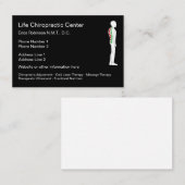 Chiropractor Square Spine Graphic Design Visitekaartje (Voorkant / Achterkant)