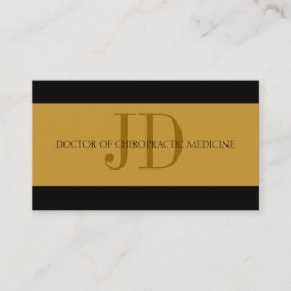 Chiropractor Stripe Gold/Gold Visitekaartje