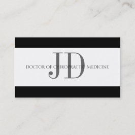 Chiropractor Stripe White/White Visitekaartje