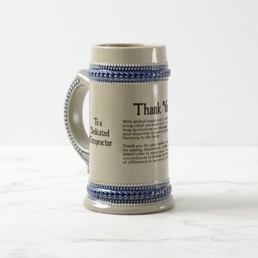 Chiropractor Thank You Message Bierpul (Voorkant links)