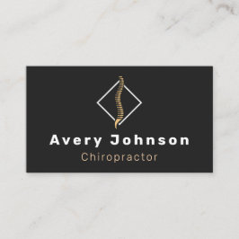Chiropractor Therapeut Elegante Wervelkolom Visitekaartje