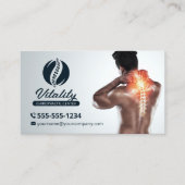 Chiropractor Therapist Chiropractic Care Clinic Visitekaartje (Voorkant)