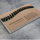 Chiropractor Therapist Rustic Kraft Afsprakenkaartje