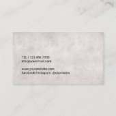 Chiropractor  Therapist Visitekaartje (Achterkant)