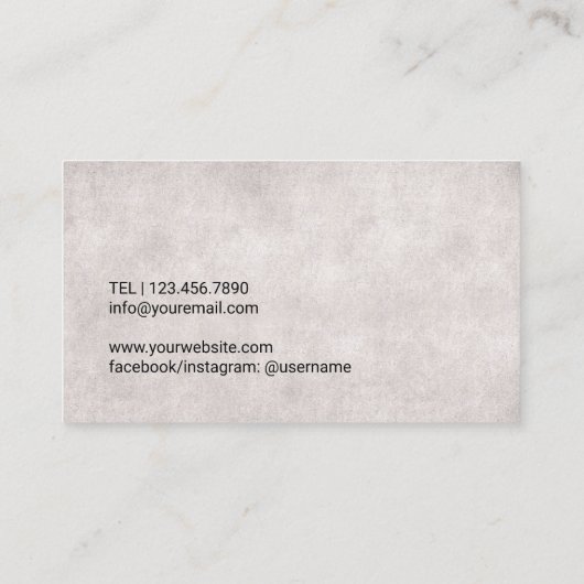 Chiropractor  Therapist Visitekaartje (Achterkant)