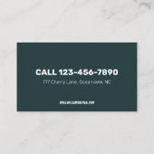 🧘 Chiropractor Visitekaartje (Achterkant)