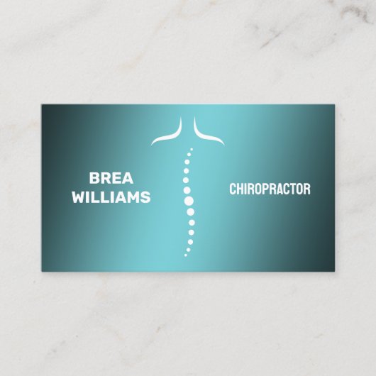 🧘 Chiropractor Visitekaartje (Voorkant)