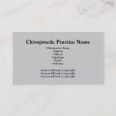 Chiropractor Visitekaartje3 Visitekaartje (Achterkant)