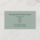 Chiropractor Visitekaartje5 Visitekaartje (Achterkant)