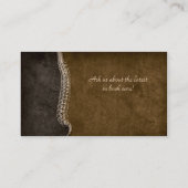 Chiropractor Visitekaartje Chiropractie wervelkolo (Achterkant)