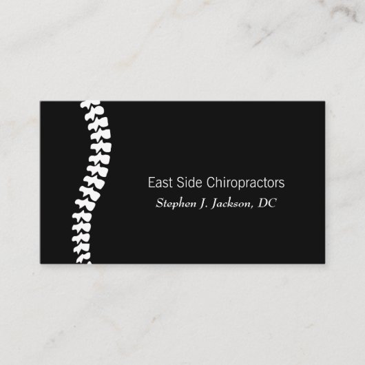 Chiropractor Visitekaartje voor de gezondheid (Voorkant)