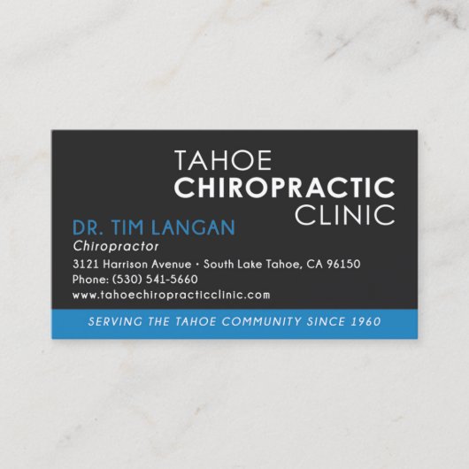 Chiropractor-Visitekaartjes - Custom TL Visitekaartje (Voorkant)