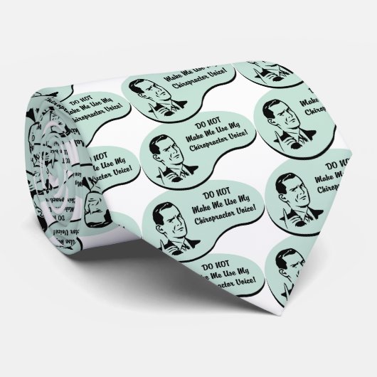 Chiropractor Voice Stropdas (Opgerold)