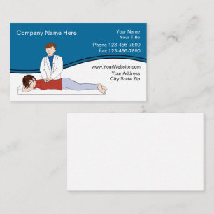 Chiropractor Zakelijke Kaarten Visitekaartje