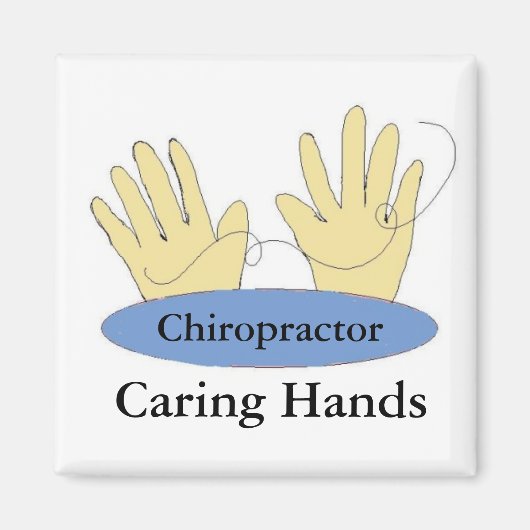 Chiropractoren hebben zorgzame handen magneet (Voorkant)